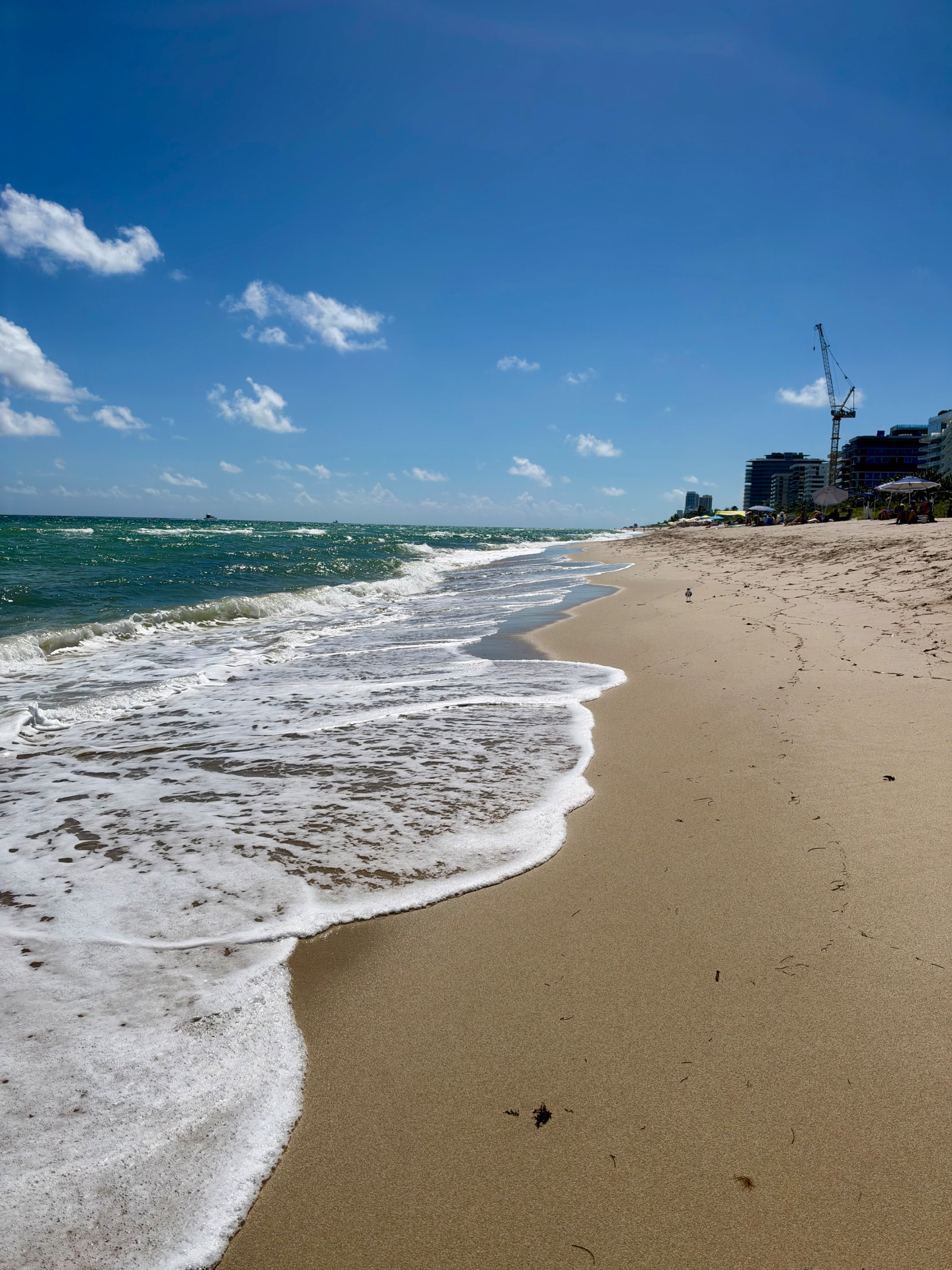 Miami Beach area shoreline from Surfside, looking south — October 11, 2026